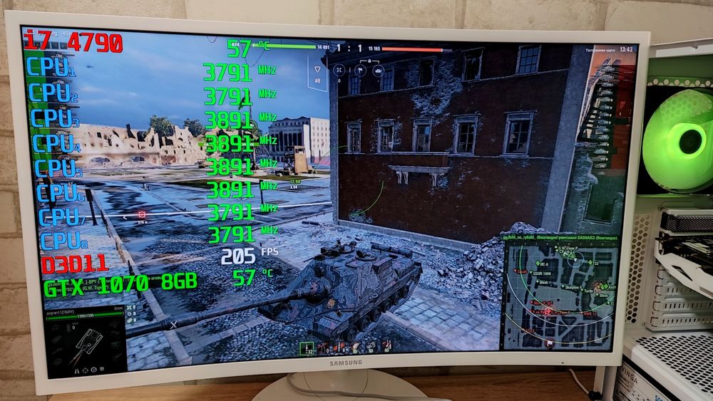 Игровой ПК i7 GTX 1070 CS 2 GTA5 WOT PUBG dota2 RUST