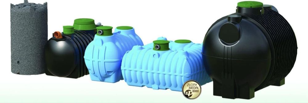 Zbiornik bezodpływowy szambo, deszczówka plastikowe 4000 litrów