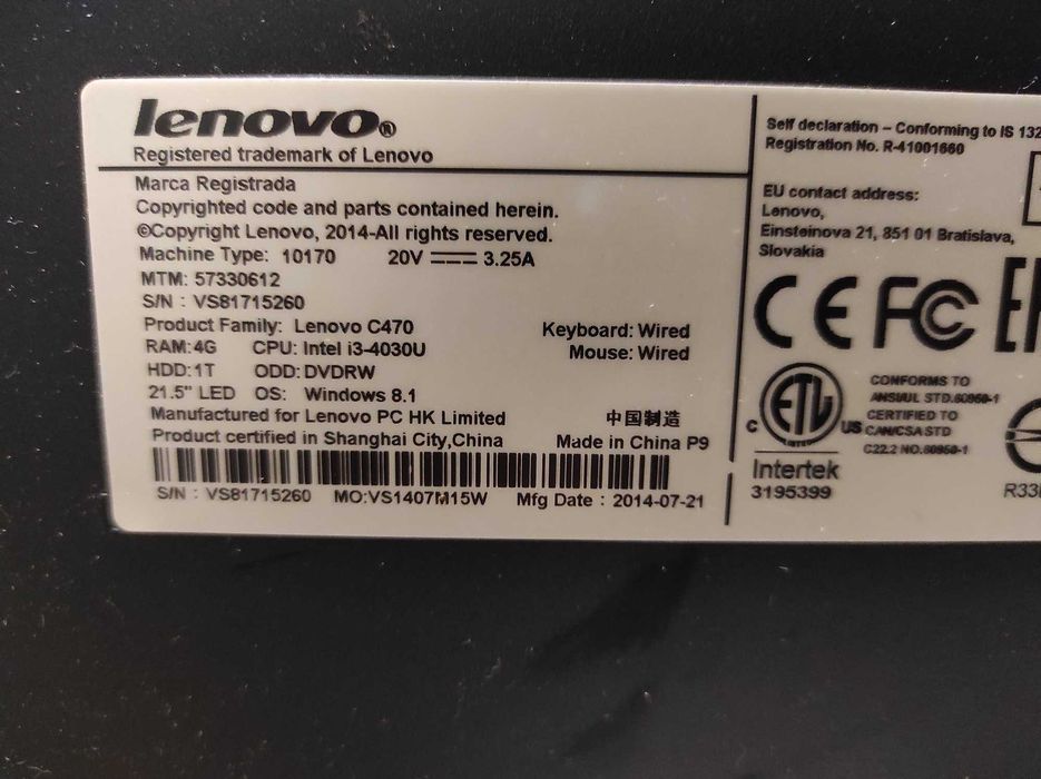 Lenovo c470 uzywany