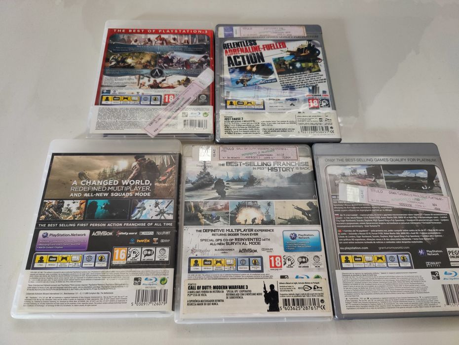 Jogos ps4 e PS3 usados e nintendo switch novos bolsas novas