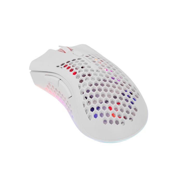 Mysz bezprzewodowa LIONEL White Shark 10 000 DPI RGB 6D Gaming