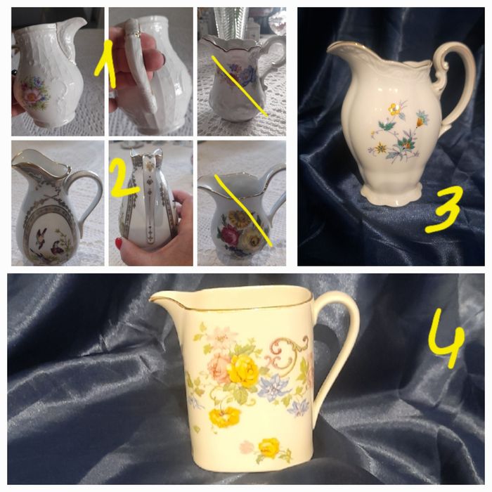 Фарфор розовый,молочник,Нахтман,Розенталь,рюмки,фруктовница,трио