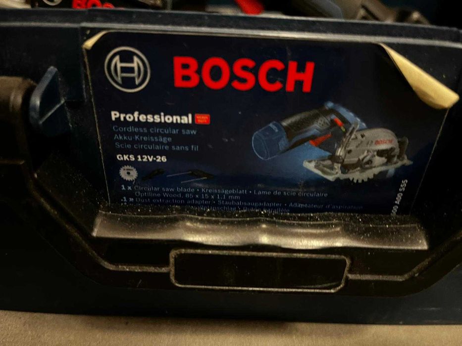 Bosch GKS 12V-26 – piła tarczowa aku + walizka + bateria