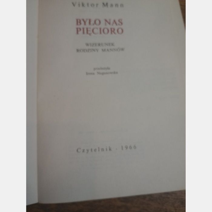 Było nas pięcioro. Viktor Mann