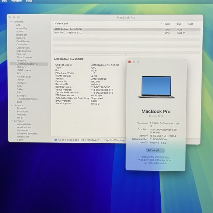 Ідеальний стан! MacBook Pro 16 2020 Core i9, 1Tb, 5500M