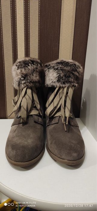 Черевички Clarks чобітки замша