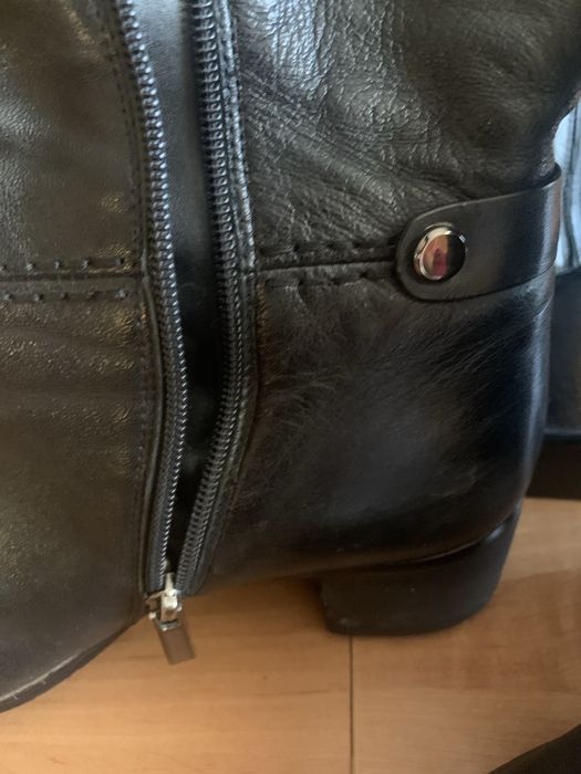 Сапоги женские высокие на молнии