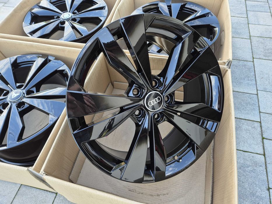 Felgi 18" 5x112 OEM Borbet VW Cupra Audi Skoda Seat Czarne Nowe | #BO18