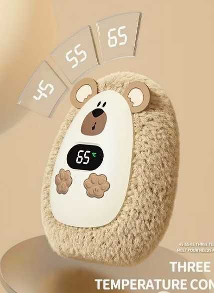 podgrzewacz do rąk 2025, z inteligentnym wyświetlaczem cyfrowym dzieci