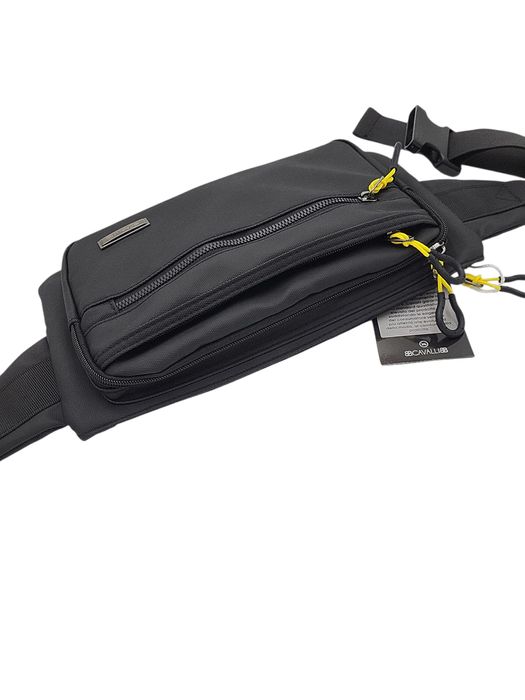 Saszetka męska nerka biodrówka czarna CAVALLI