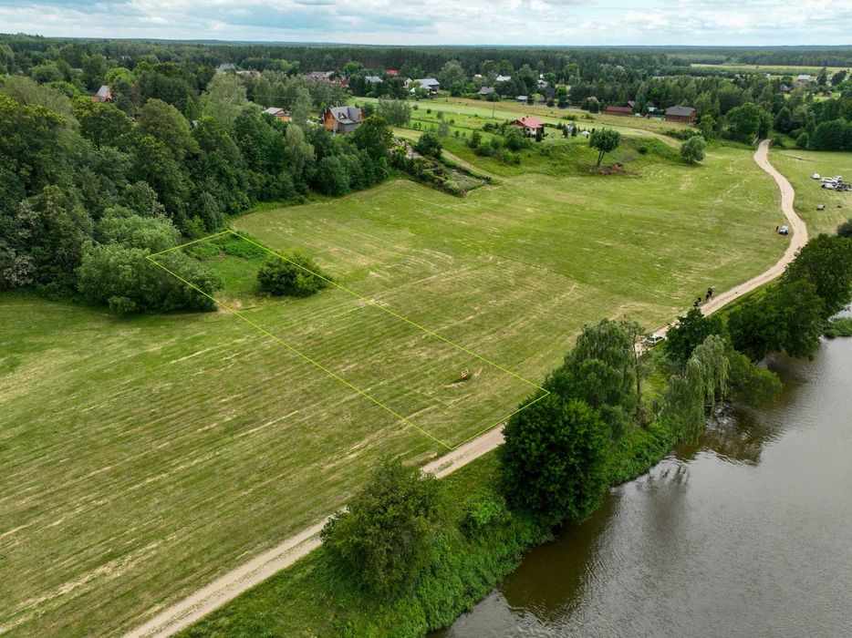 Stare Mierzwice piękna działka nad rzeką Bug