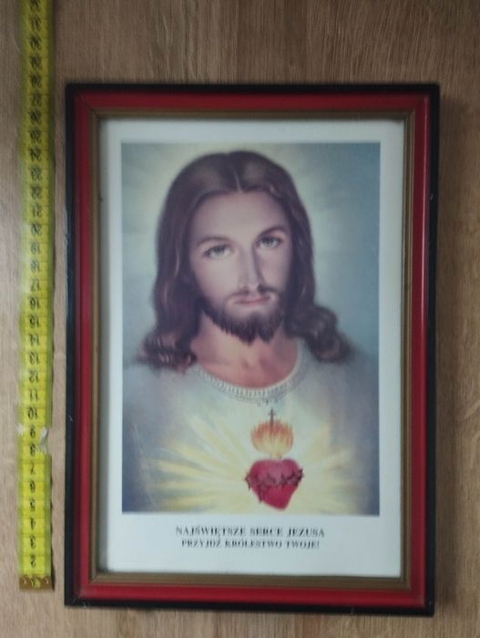Stary Obraz Najświętsze Serce Pana Jezusa