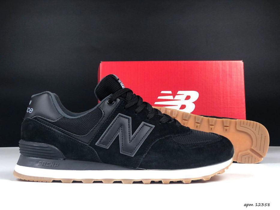 Чоловічі кросівки new balance 574 нью беланс сірі чорні сині