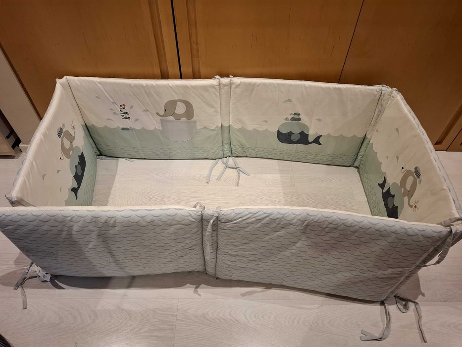 Baby crib bumper. As new. In original bag
