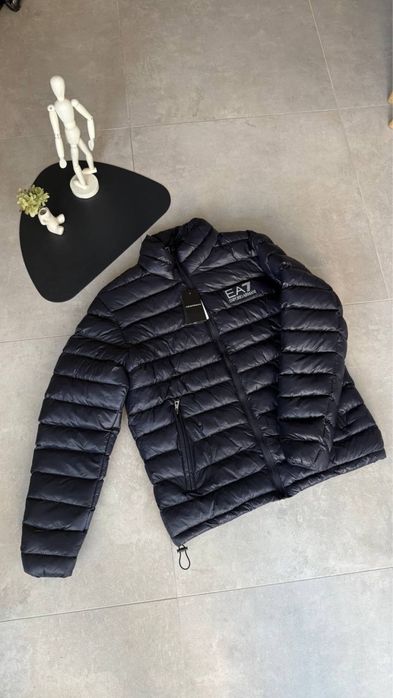 Куртка Emporio Armani синя чоловіча куртка емпоріо армані синя