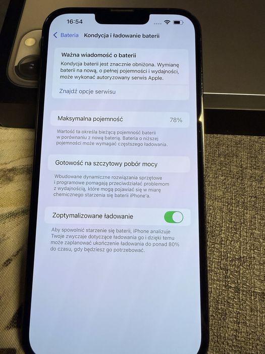 Iphone 13pro max 256GB, stalowy, ładowarka+kabel+etui