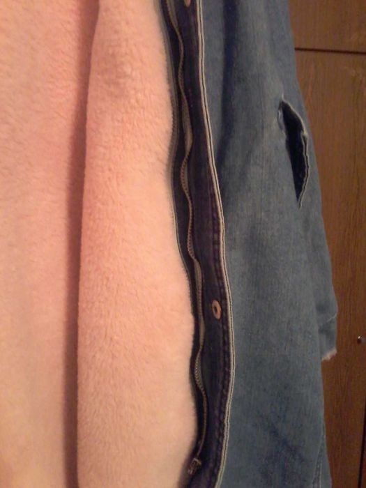 Молодёжная, джинсовая, утеплённая куртка 50р.