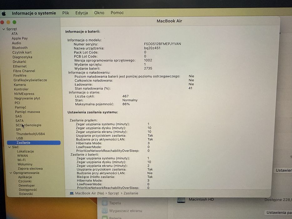 Apple MacBook Air M1 (2021) – 8GB RAM / 256GB SSD/ 13”