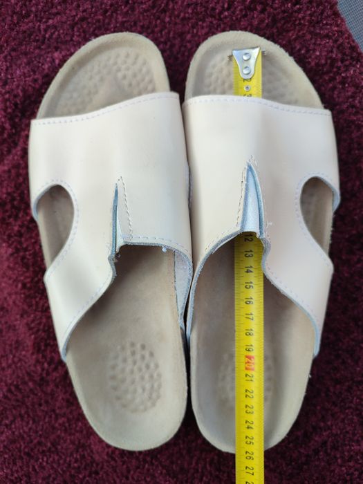 Шльопанці ортопедичні  шкіряні