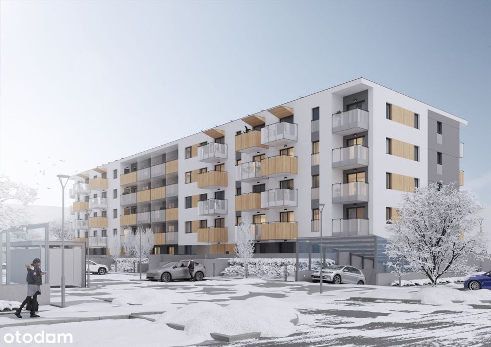 Budynek A     3-pokojowe mieszkanie 57,6m2 + ogród BEZPOŚREDNIO