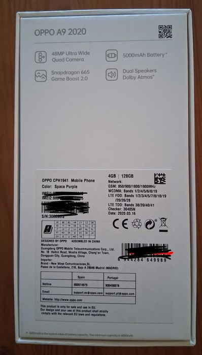Oppo A9 2020 Dual sim