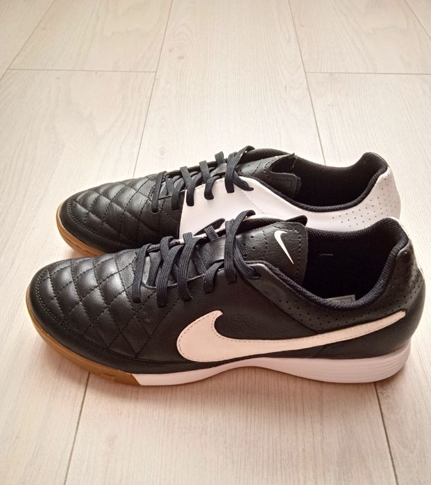 NIKE Tiempo Natural Ⅳ Leather IC 28cm Nike Tiempo Natural IV IC Dark Charcoal/Laser Orange-Black