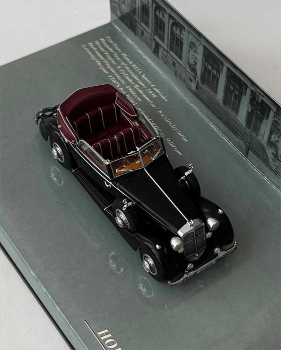 Minichamps 1938 HORCH 853A Sport-cabriotet Baujahr Esc.:1/43. Completo, como novo.