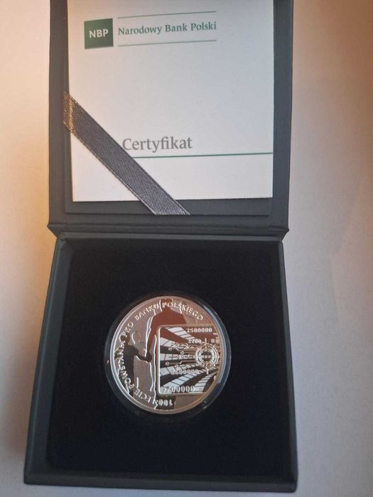 Moneta 10 zł 100-lecie powstania PKO BP srebro