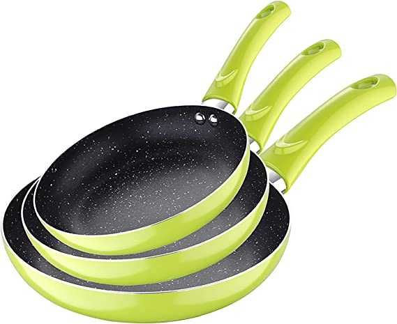 Frigideiras antiaderentes, conjunto de 3 peças.