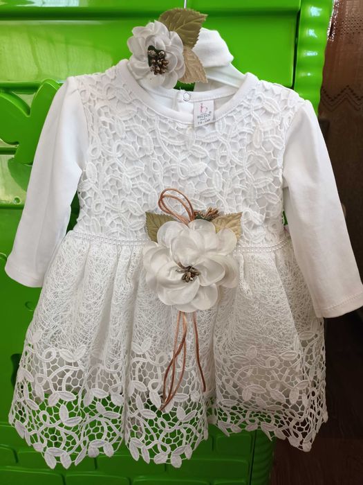 Плаття сукня та пов'язка на голову для дівчинки