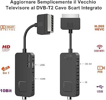DVB-T2 Dekoder cyfrowy USB WiFi
