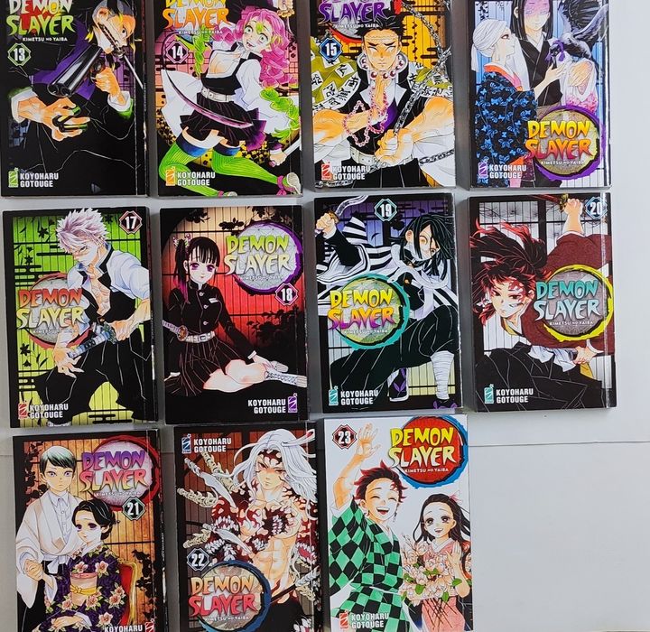 Coleção de 24 Livros Manga Demon Slayer