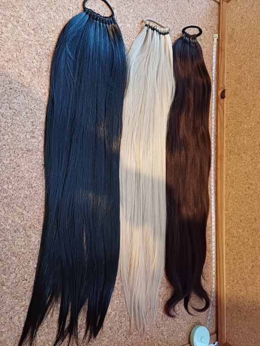 Extensão de cabelo comprido, rabo
de cavalo. Novo.