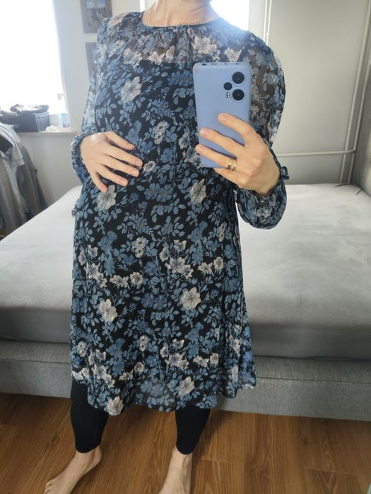 Sukienka tunika ciążowa wizytowa vintage boho mini ciąża