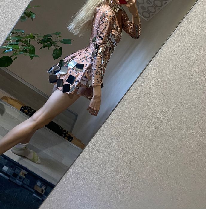 Sukienka lustrzana xs jak szkło!