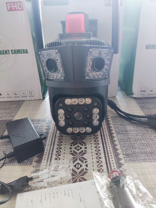 Wi-fi Ip-камера 5K 12Mp(3x4mp)