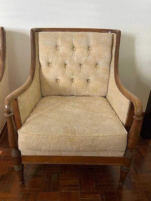 Sofá e 2 Cadeirões Vintage