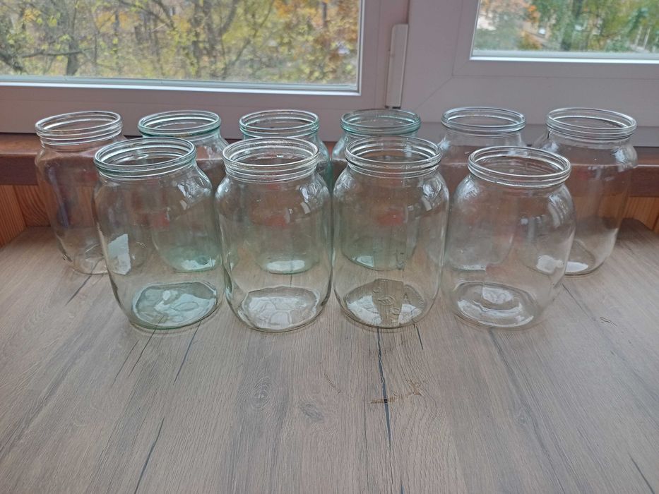 Скляні банки 1л під звичайну кришку. Пересилаю