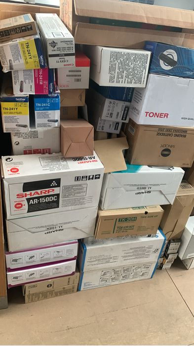 Lote toners e tinteiros