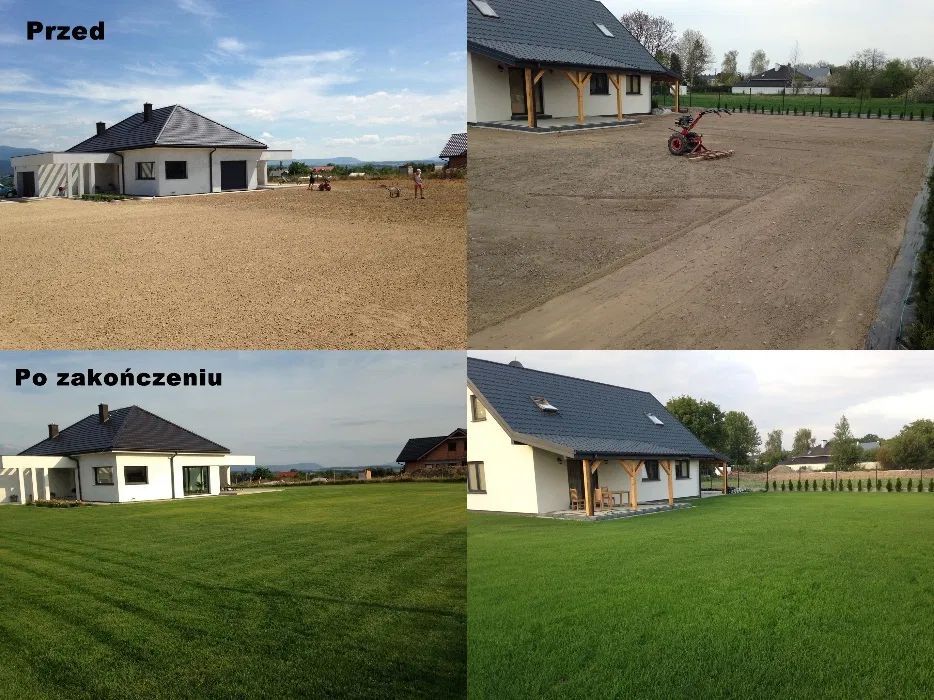 Ogrody Garden-Bud , trawnik kostka nawodnienia  koparka ziemia