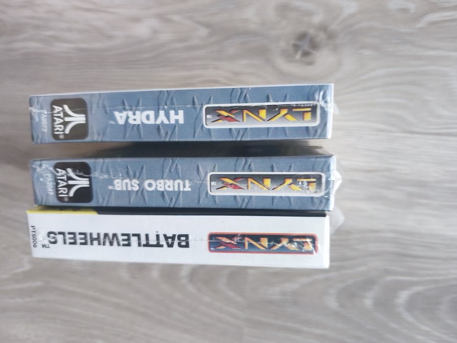Gry ATARI LYNX Zestaw 3 szt. – Nowe w folii (Factory Sealed) Battle Wheels