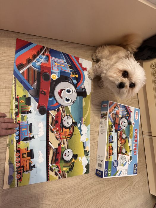 Пазли Trefl SUPER МАХІ Подорож Томаса та його друзів з розмальовкою 24 ел