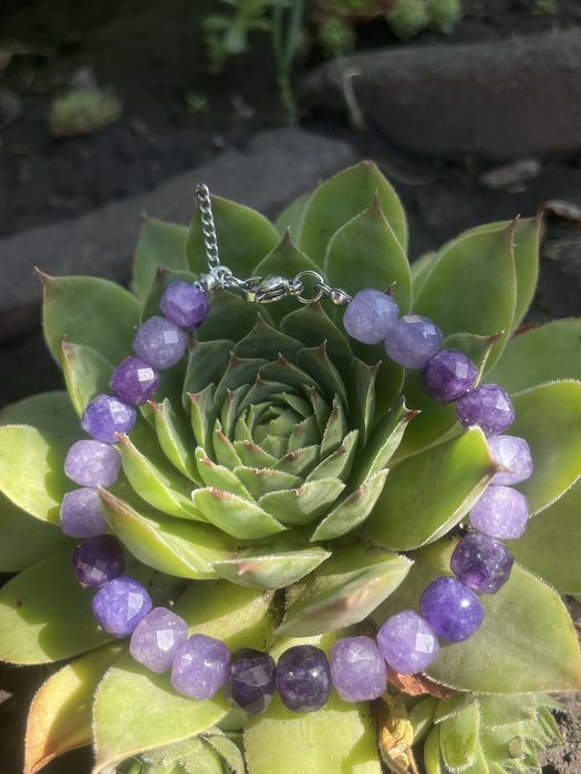 Браслет с аметиста