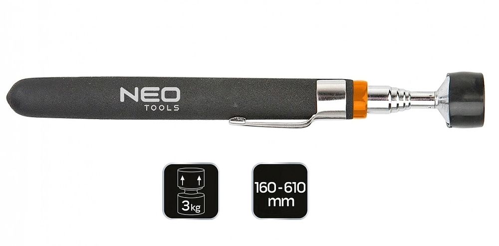 Chwytak Teleskopowy Z Magnesem 160, 610 Mm Neo #