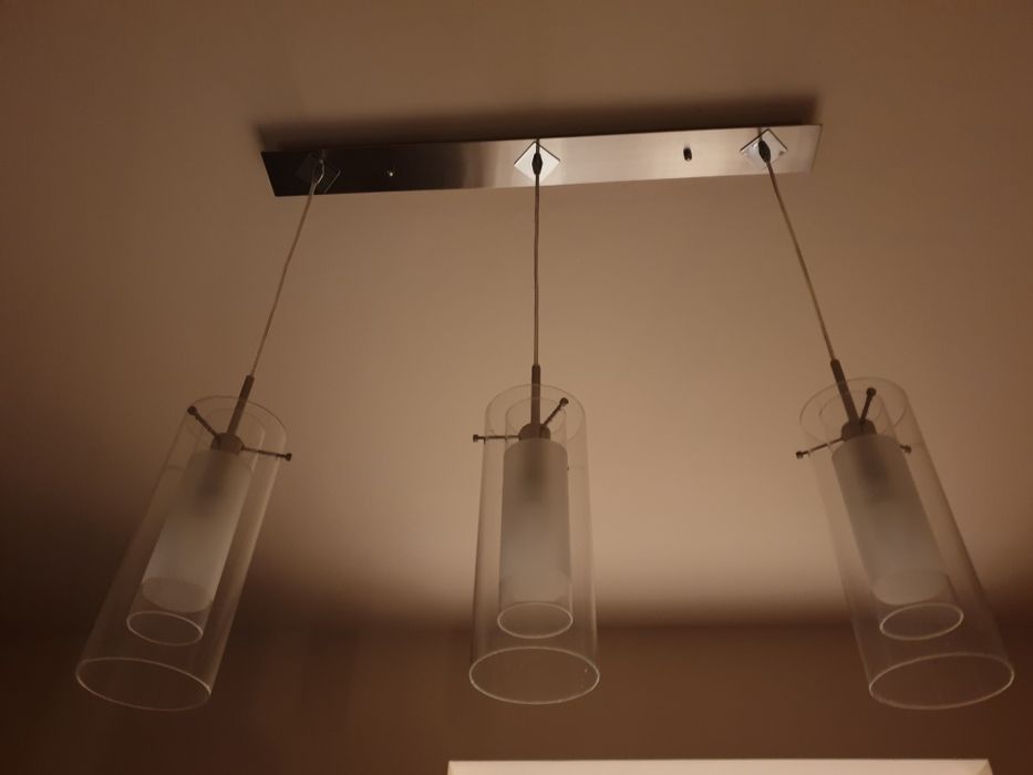 Lampa sufitowa szklana