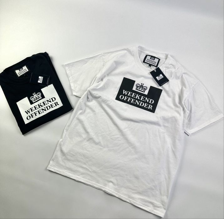 Футболка Weekend класичний чорний та білий S,M,L,XL