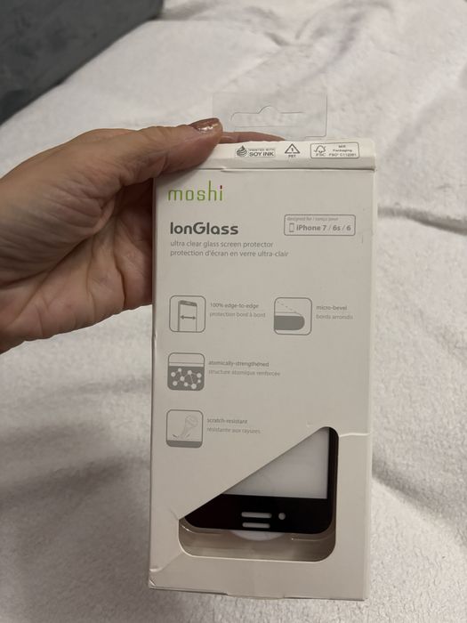 Moshi IonGlass dla iPhone'a 7 / 6s / 6 szkło hartowane dla iPhone 7, 6s i 6