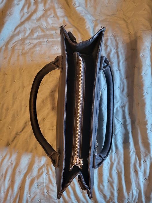 Сумка чёрная кож зам