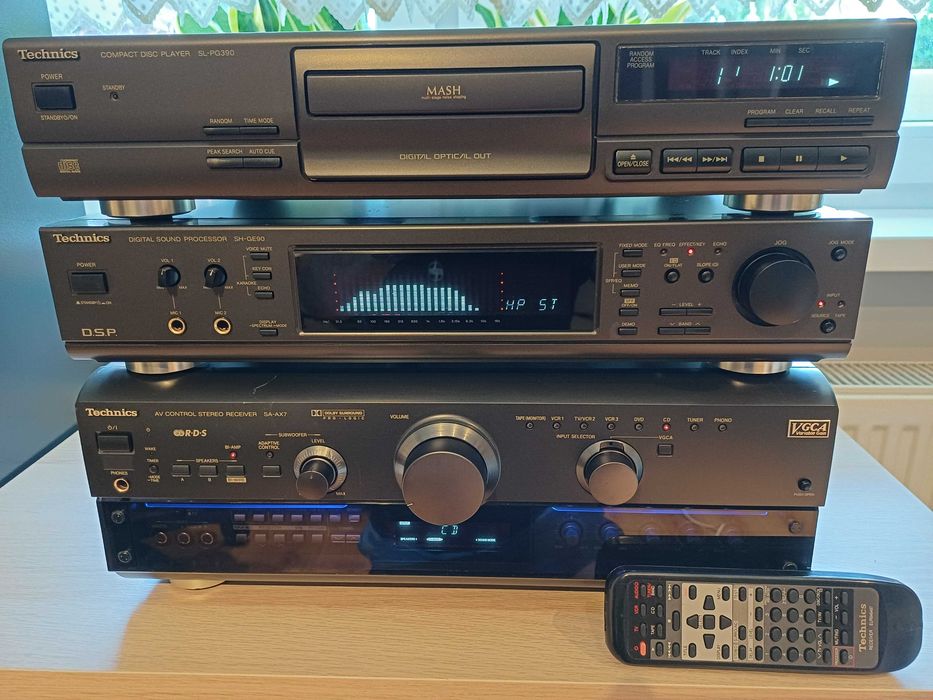 Amplituner Technics SA-AX7 + oryginalny pilot