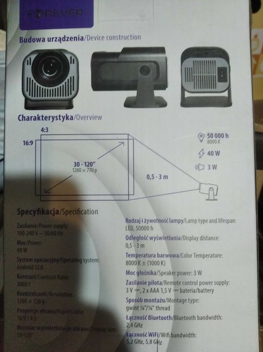 Projektor multimedialny forever